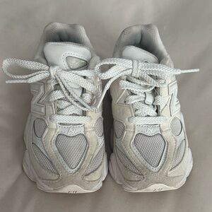 New Balance Kids Shoes in White and Gray